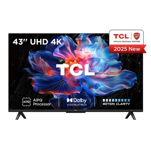 【新品未使用】TCL 43V6C 43V型 4K 液晶スマートテレビ Noel Grimley Electrics - TCL 43V6C UK 43 4K Direct LED HDR Google TV