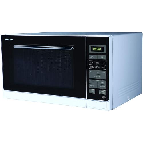 sharp r372wm microwave 900w white