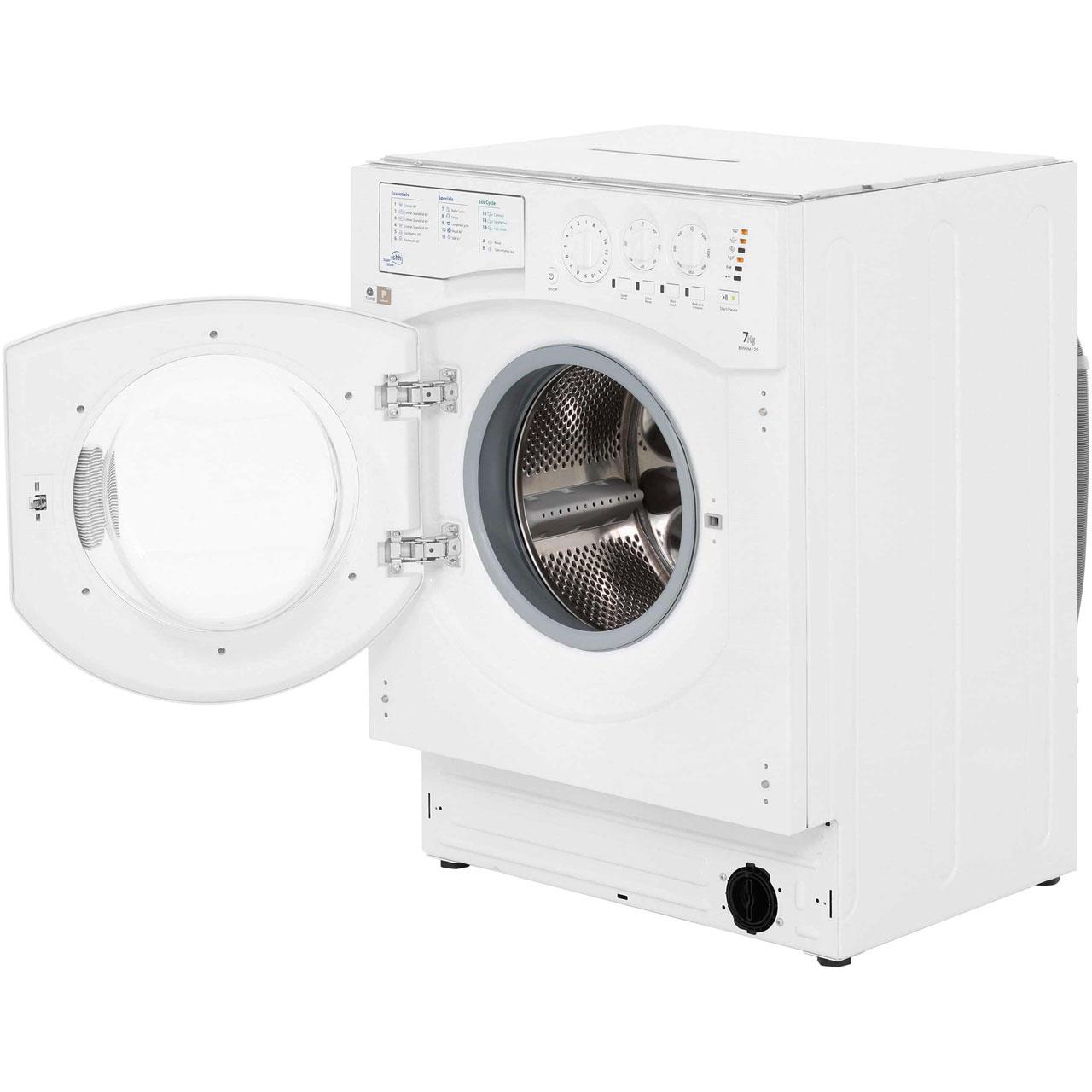 Noel Grimley Electrics Hotpoint 7kg 1200 Spin Integrated Washing Machine Bhwm129 0921