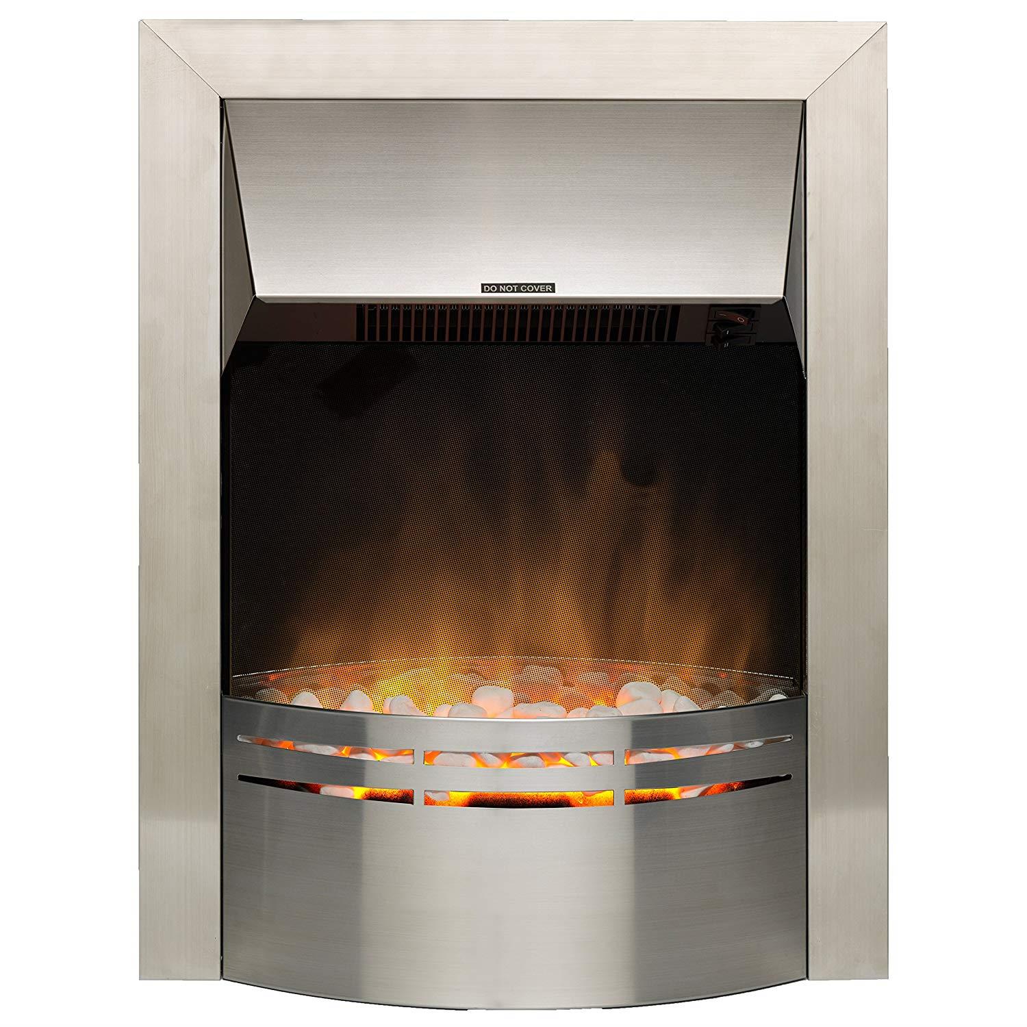 Noel Grimley Electrics - Dimplex Dakota Stainless Steel Optiflame Inset  Electric Fire DKT20