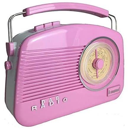 Noel Grimley Electrics - Steepletone Dorset DAB Retro Styled Radio Pink