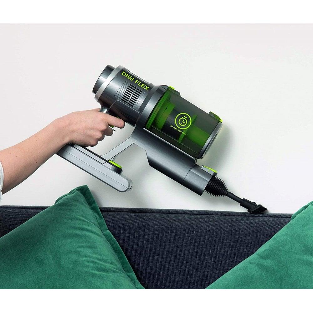 Noel Grimley Electrics DAEWOO FLR00041 Cyclone Digi Pro Cordless Vacuum Cleaner Grey & Green