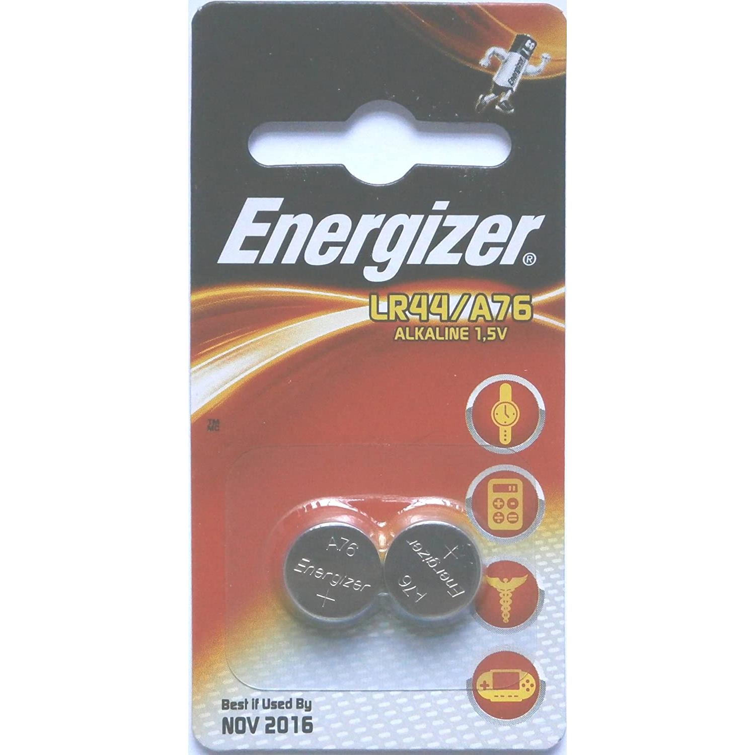 Battery Equivalent 10 Batterie Alcaline A Bottone Energizer LR44 A76 1,5V - Nuove Originali Per Orologi E Dispositivi Batterie 1.5v Alcaline - Foto 4