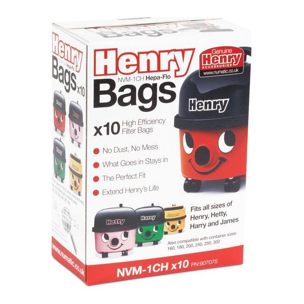 2 sacchetti per aspirapolvere Numatic Henry Hepa-Flo