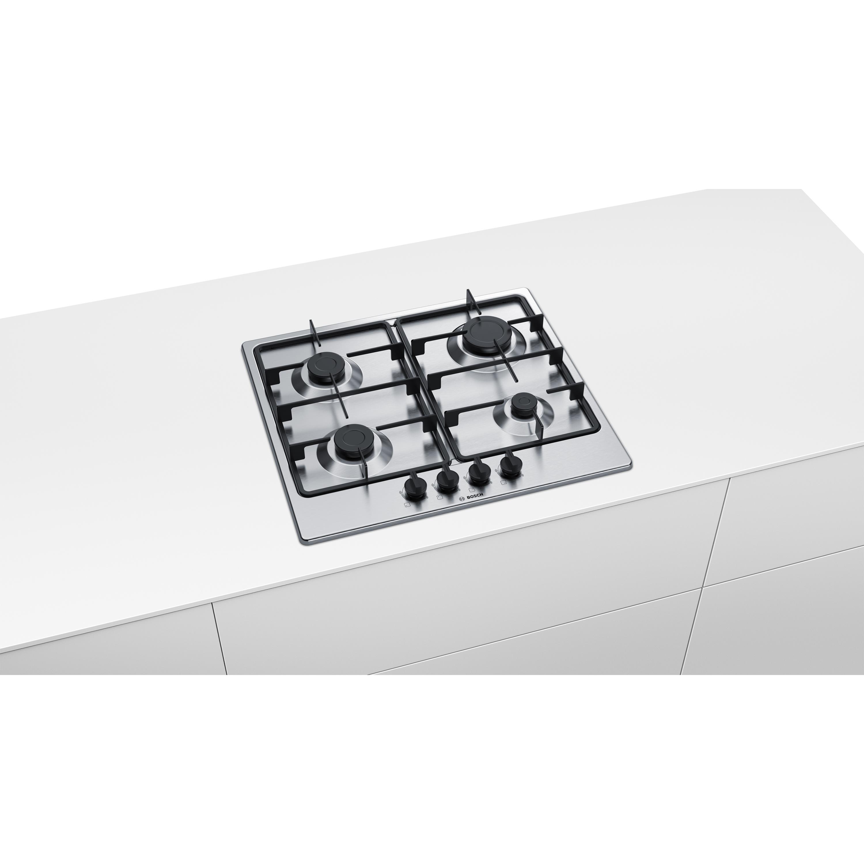 Noel Grimley Electrics Bosch 60cm Stainless Steel Gas Hob PGP6B5B60