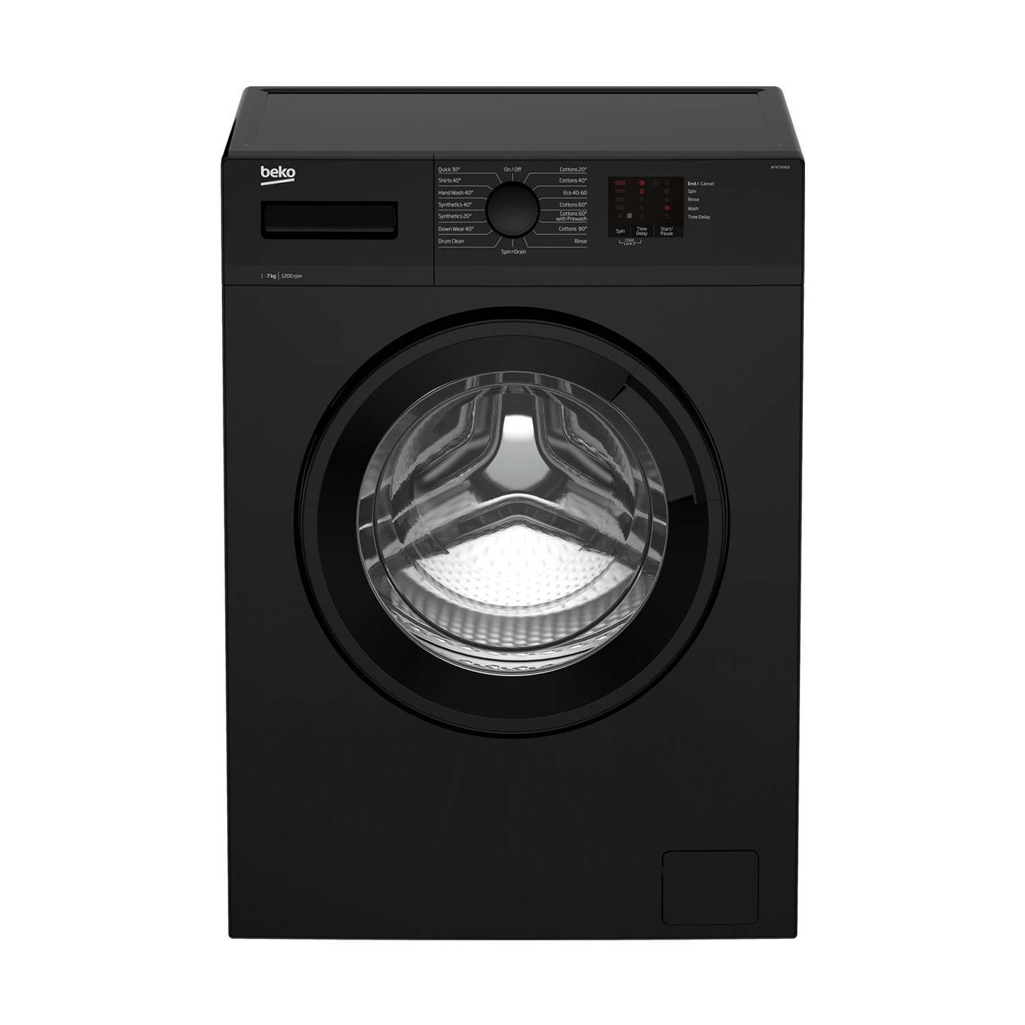 Noel Grimley Electrics Beko 7kg 1200 Black Washing Machine WTK72041B