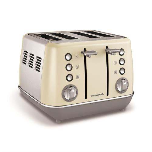 Morphy richards 4 shop slice toaster cream