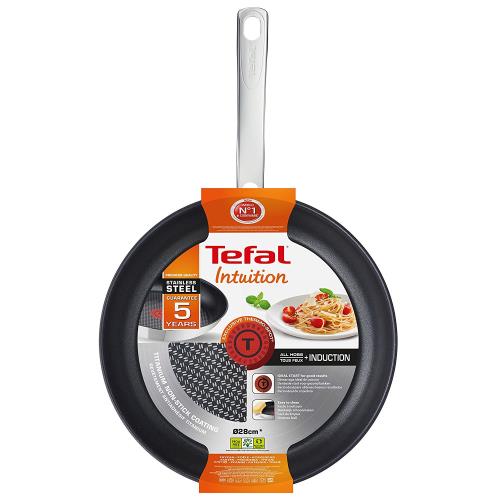 Tefal Emotion Stainless Steel Non-Stick Frying Pan, 20cm