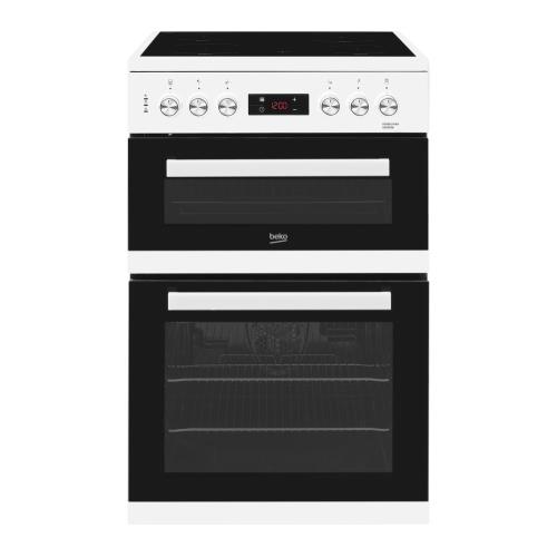 Beko electric store cooker 60cm white