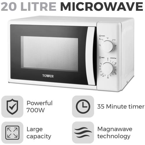 tower 20 litre microwave