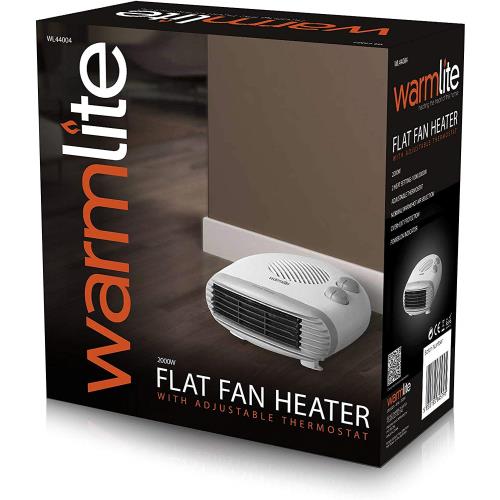 Warmlite Portable Flat Fan Heater Warmlite WL44004 2kW Fan Heater