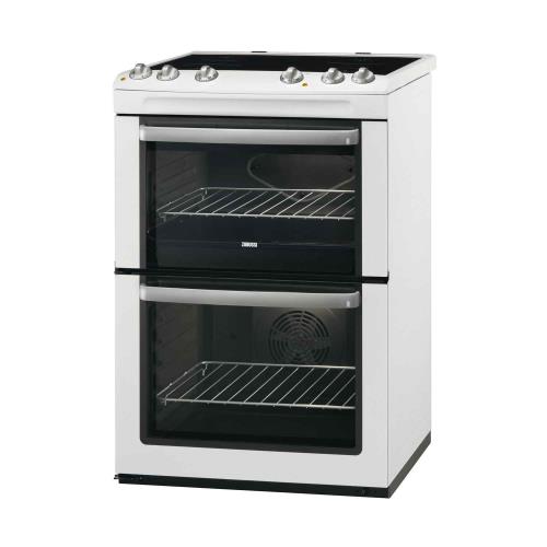 zanussi 60cm double oven electric cooker